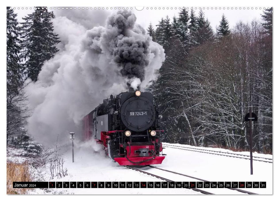 Le Harz - légendaire et follement romantique (calendrier mural CALVENDO 2024) 