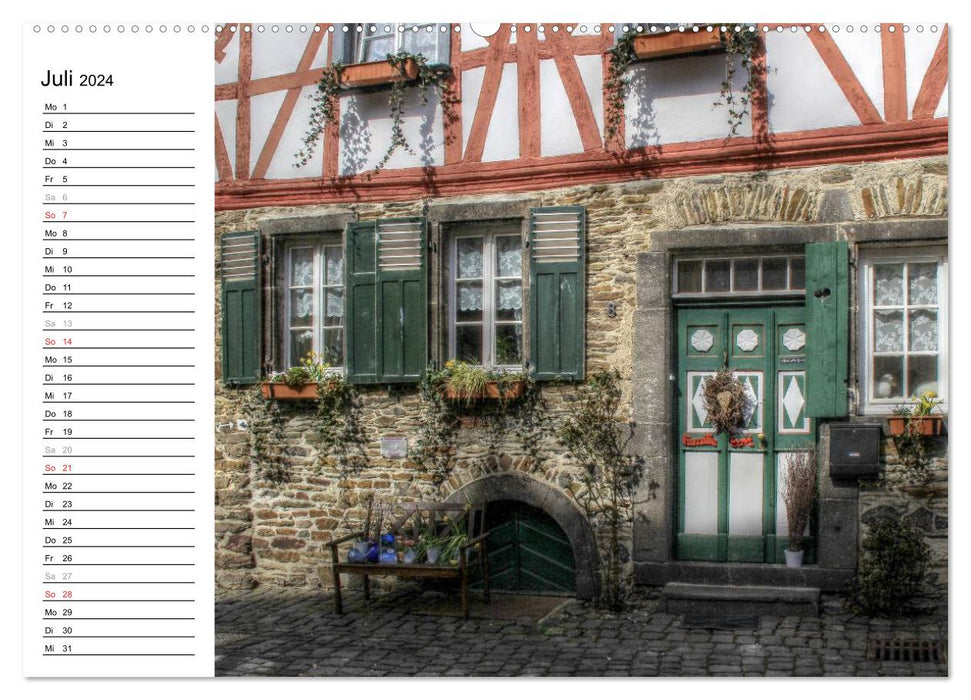 Une perle dans l'Eifel - Monreal (Calvendo Premium Wall Calendar 2024) 