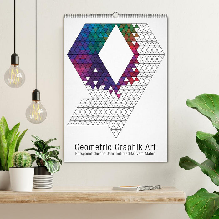 Geometric Graphik Art (CALVENDO Wandkalender 2024)