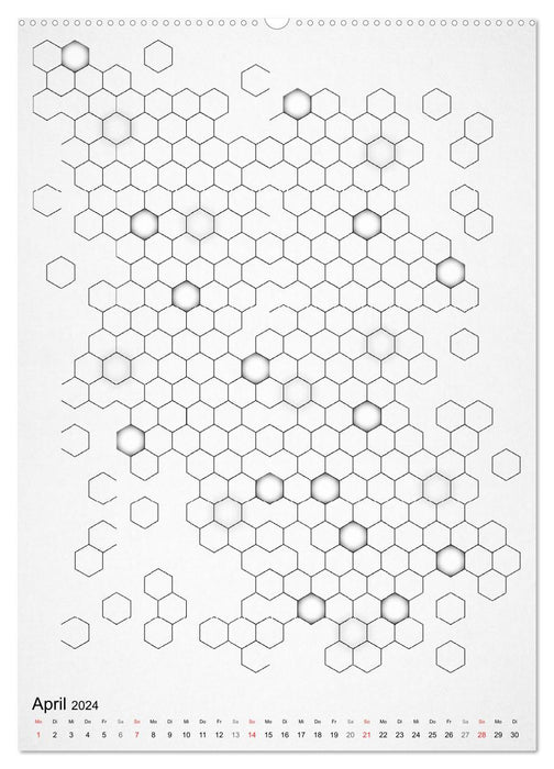 Art graphique géométrique (Calendrier mural CALVENDO 2024) 
