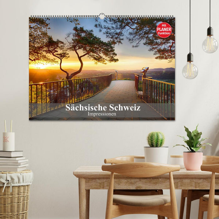 Suisse saxonne – Impressions (Calendrier mural CALVENDO 2024) 