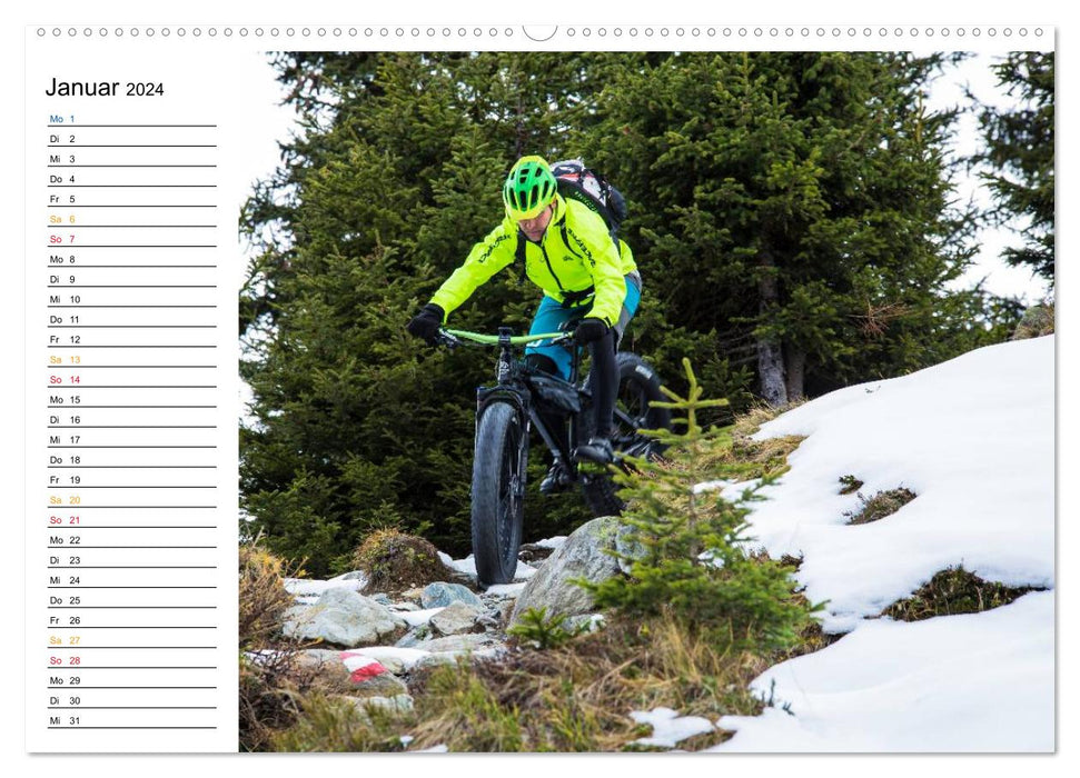 Mountainbike Freeride Momente (CALVENDO Wandkalender 2024)