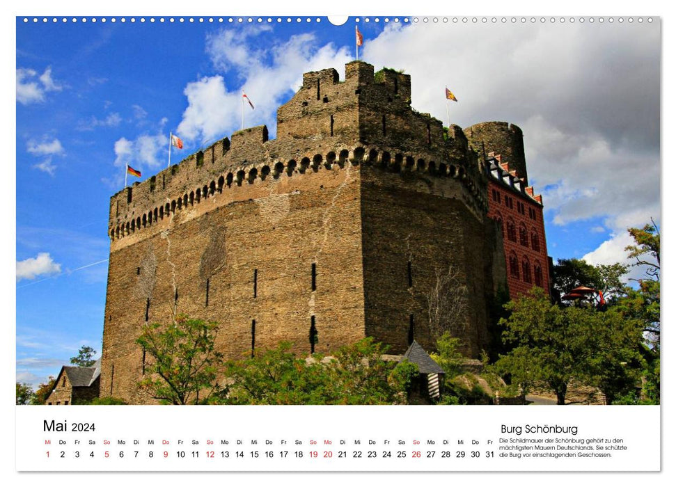 Châteaux d'Allemagne - ruines impressionnantes (Calendrier mural CALVENDO Premium 2024) 