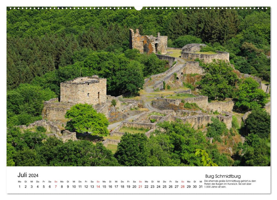 Châteaux d'Allemagne - ruines impressionnantes (Calendrier mural CALVENDO Premium 2024) 