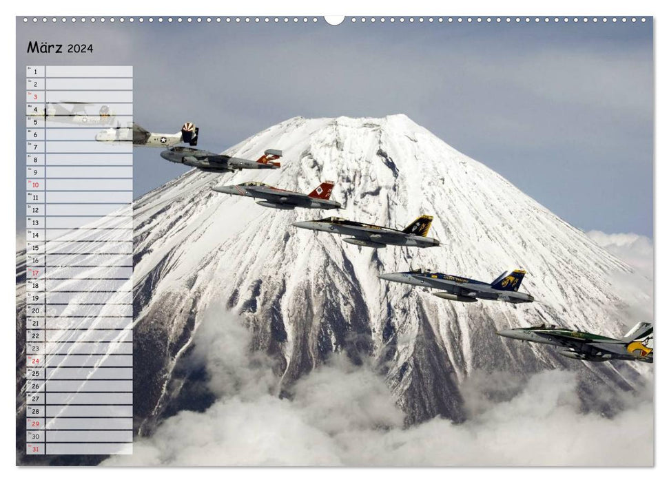 Air force. Fighter aircraft of the USA (CALVENDO wall calendar 2024) 