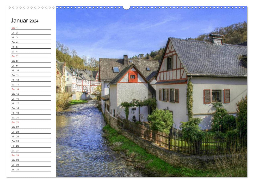 Eine Perle in der Eifel - Monreal (CALVENDO Wandkalender 2024)