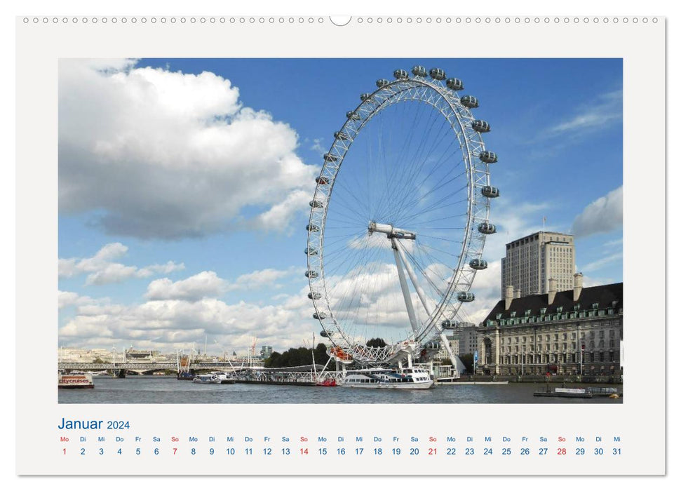 Flying visit to London (CALVENDO Premium Wall Calendar 2024) 