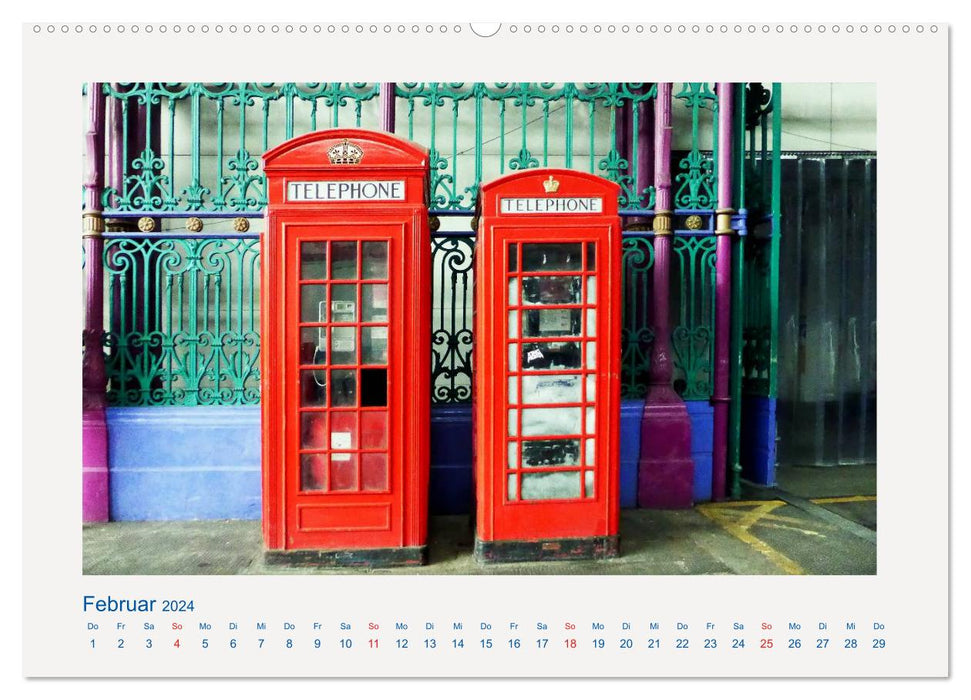 Stippvisite in London (CALVENDO Premium Wandkalender 2024)