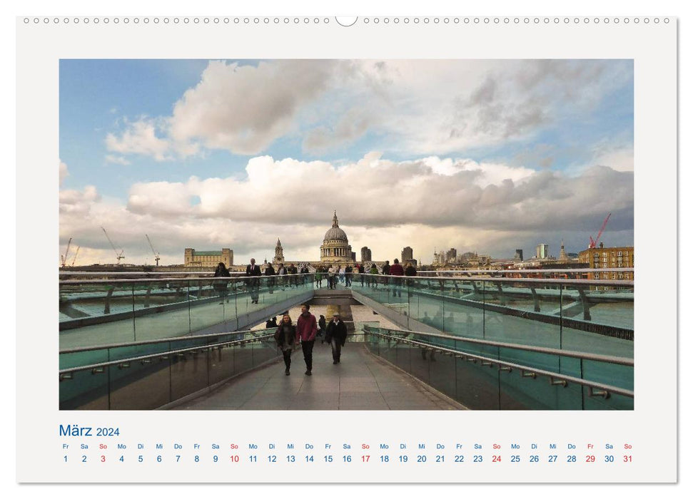 Stippvisite in London (CALVENDO Premium Wandkalender 2024)