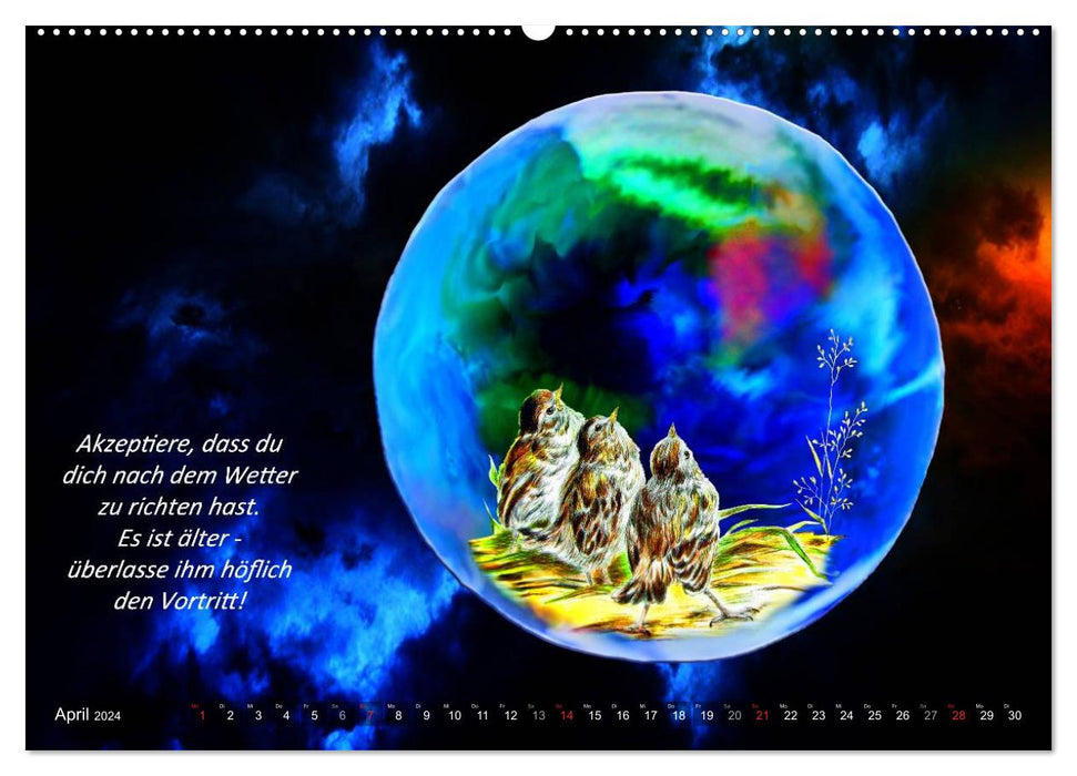 Mother Earth and her treasures with Indian wisdom (CALVENDO wall calendar 2024) 