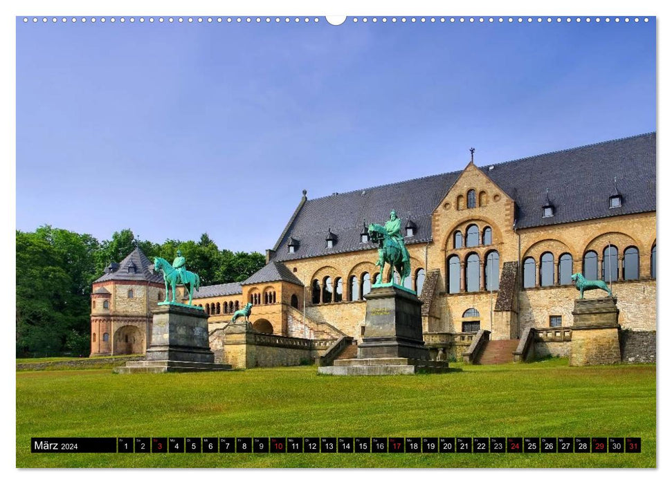 Goslar - Hanseatic and Imperial City in the Harz Mountains (CALVENDO Premium Wall Calendar 2024) 