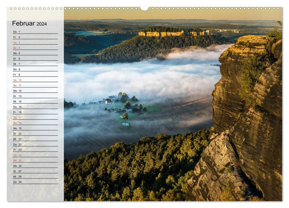 Grüße aus dem Nationalpark Sächsische Schweiz (CALVENDO Premium Wandkalender 2024)
