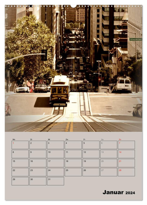 Wonderful travel destination... SAN FRANCISCO (CALVENDO wall calendar 2024) 