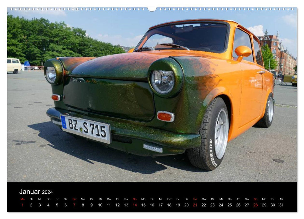 Trabant Driver Meeting Zwickau (CALVENDO Premium Wall Calendar 2024) 