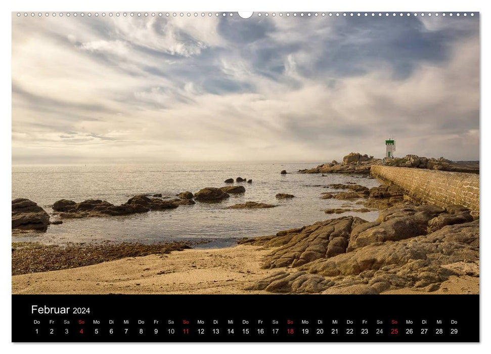 Bretagne entlang der Küste (CALVENDO Premium Wandkalender 2024)
