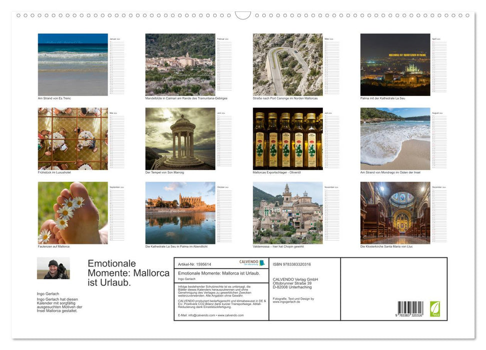 Emotionale Momente: Mallorca ist Urlaub. (CALVENDO Wandkalender 2024)