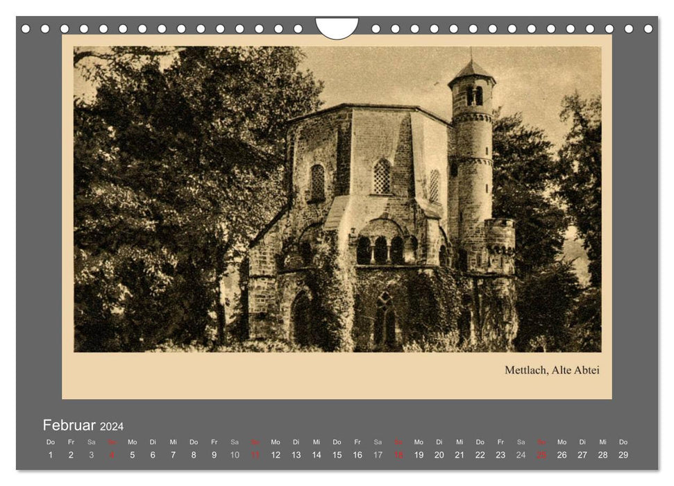 Saarland - vunn domols (former), Merzig-Wadern district (CALVENDO wall calendar 2024) 