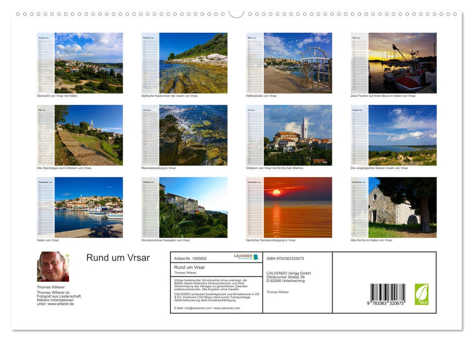 Around Vrsar (CALVENDO Premium Wall Calendar 2024) 