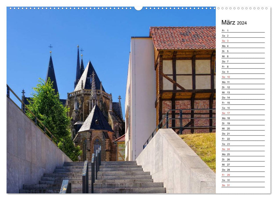 Halberstadt - Das Tor zum Harz (CALVENDO Premium Wandkalender 2024)