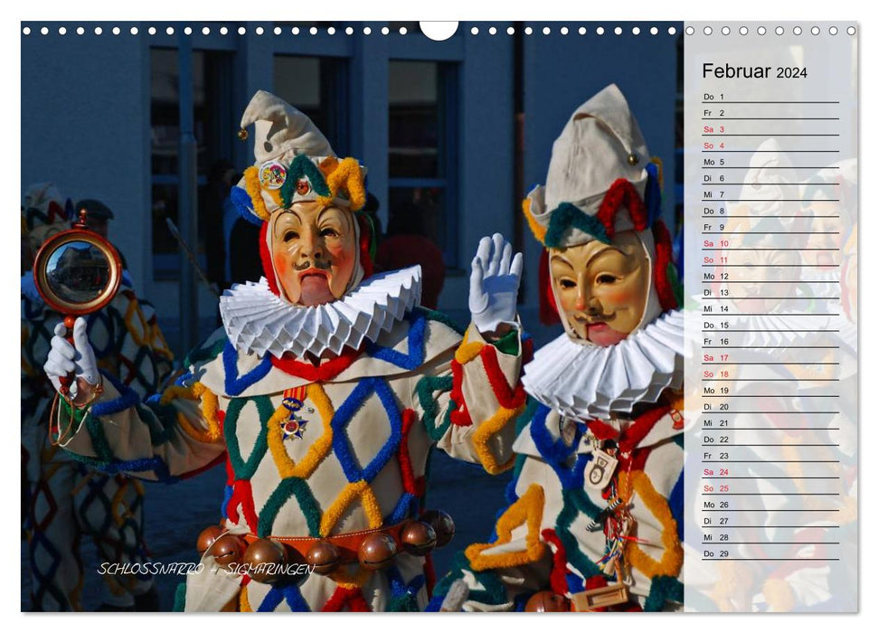 Swabian Alemannic Fasnet (CALVENDO wall calendar 2024) 