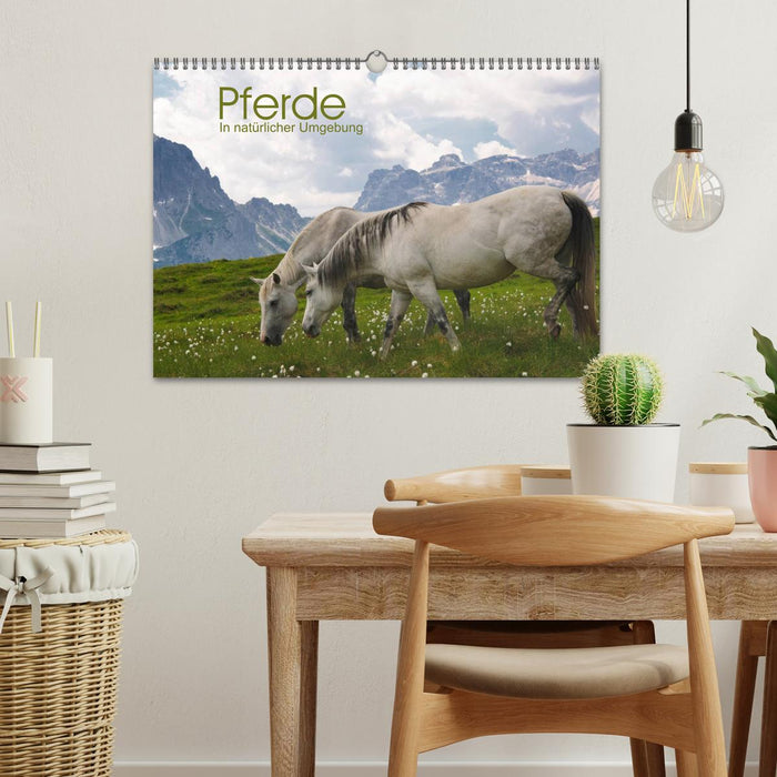 Horses - In a natural environment (CALVENDO wall calendar 2024) 