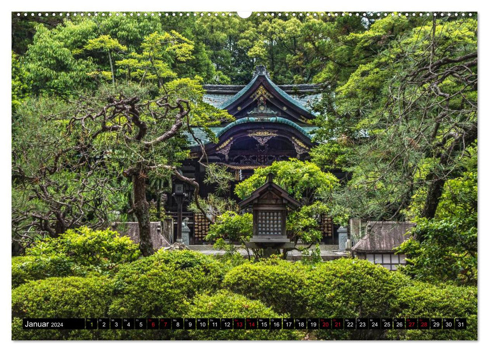 Kyoto's Temple - Pictures from Japan (CALVENDO Wall Calendar 2024) 