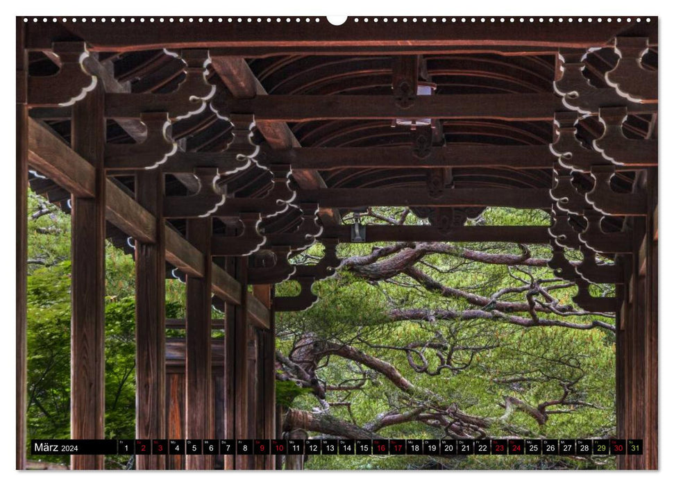 Kyoto's Temple - Pictures from Japan (CALVENDO Wall Calendar 2024) 