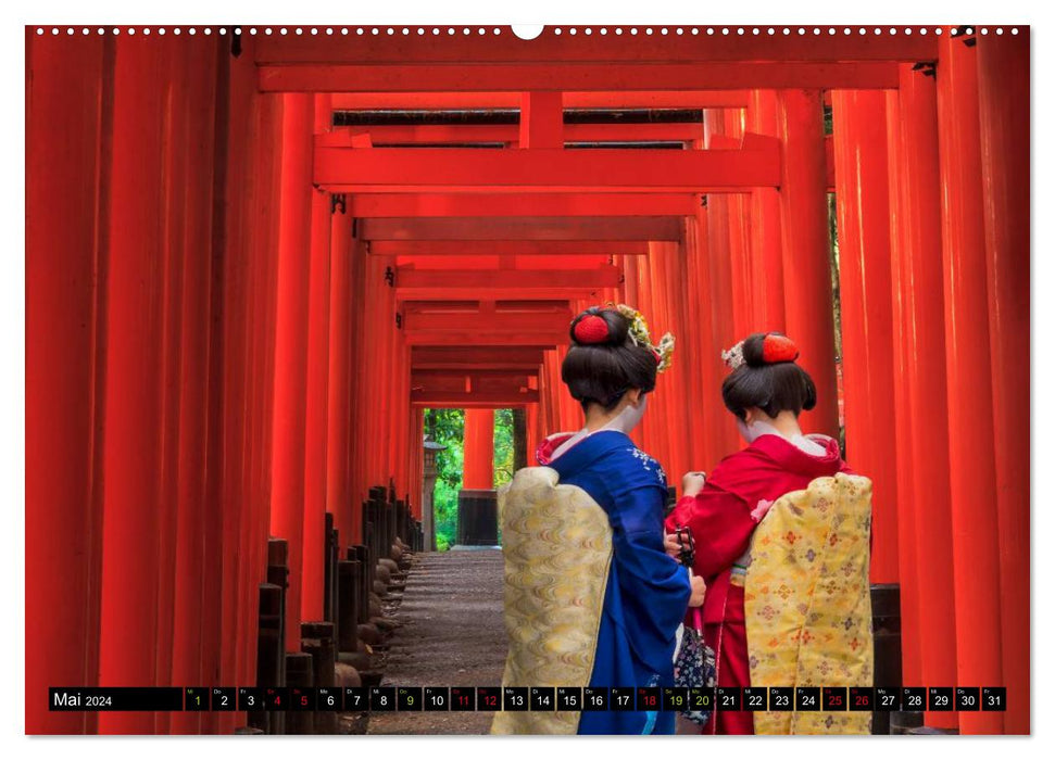 Kyoto's Temple - Pictures from Japan (CALVENDO Wall Calendar 2024) 