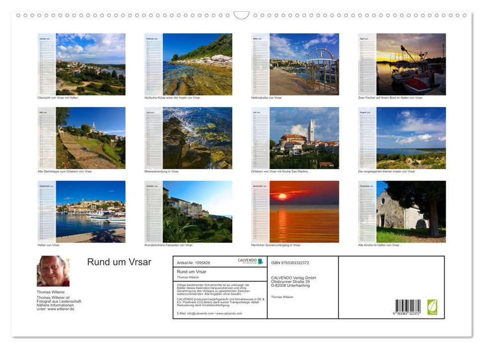 Around Vrsar (CALVENDO wall calendar 2024) 