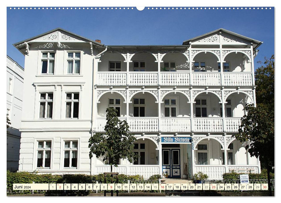 Historische Bäderarchitektur Rügen (CALVENDO Premium Wandkalender 2024)