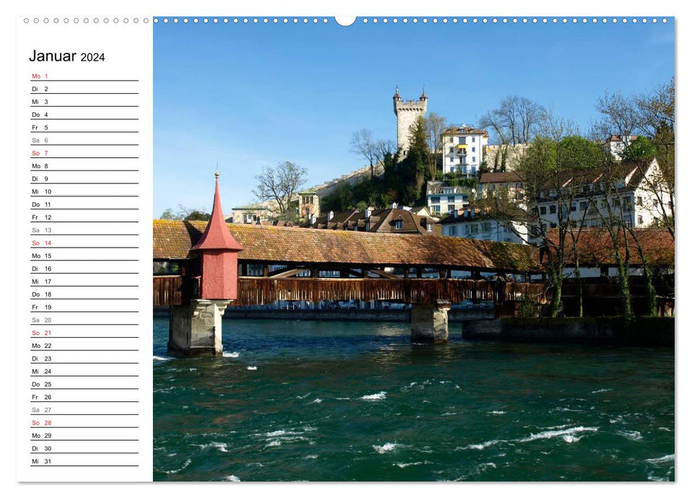 Experience LUCERNE (CALVENDO wall calendar 2024) 