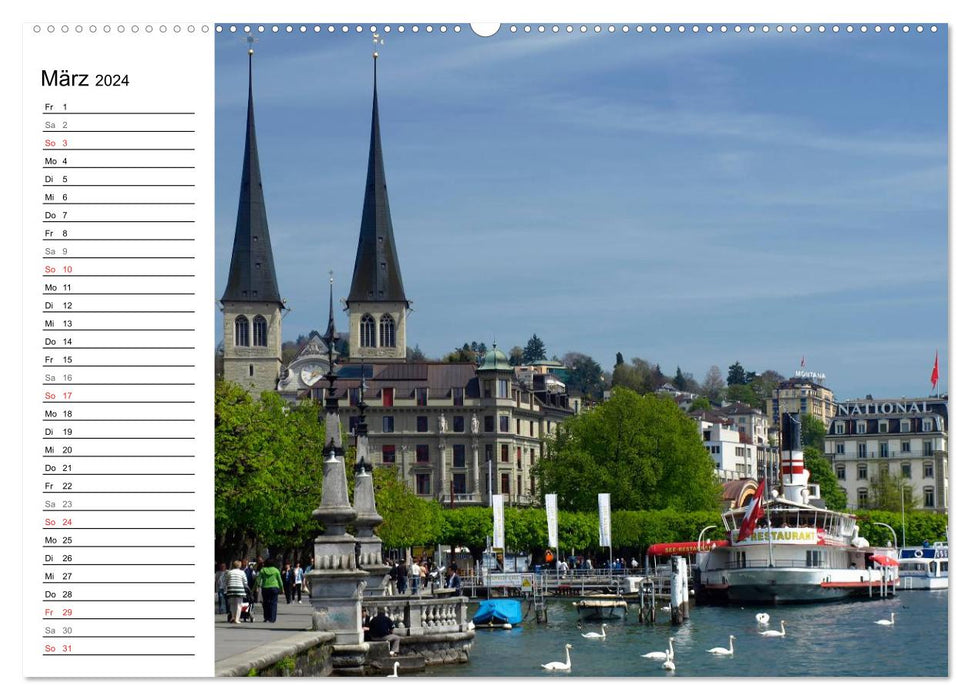 Experience LUCERNE (CALVENDO wall calendar 2024) 