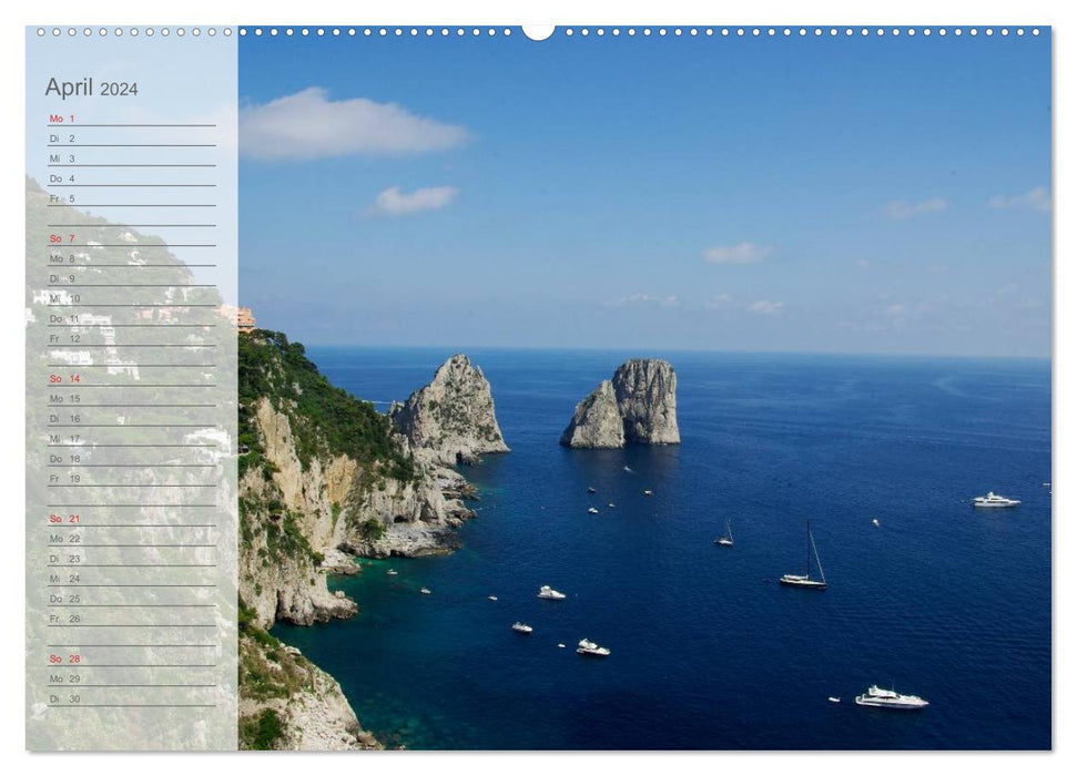 Die schönsten Küsten Italiens (CALVENDO Premium Wandkalender 2024)