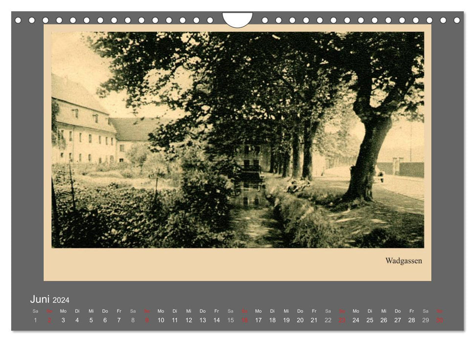 Saarland - vunn domols (frieher), Landkreis Saarlouis (CALVENDO Wandkalender 2024)