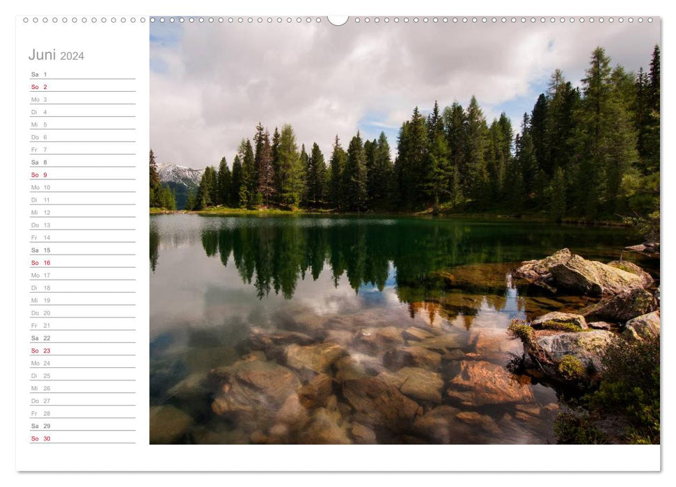 Known and unknown waters in South Tyrol (CALVENDO wall calendar 2024) 