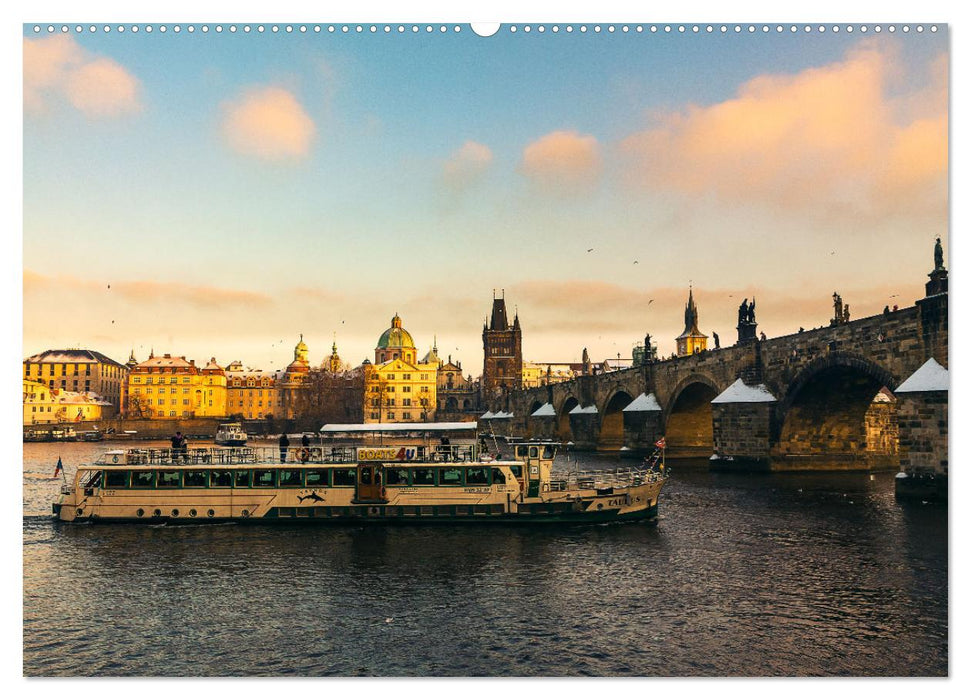 Die Karlsbrücke in Prag (CALVENDO Premium Wandkalender 2024)