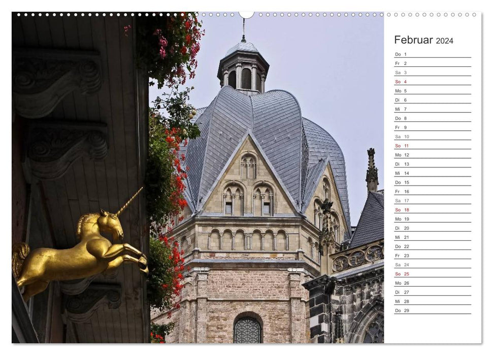 Imperial City of Aachen (CALVENDO Wall Calendar 2024) 