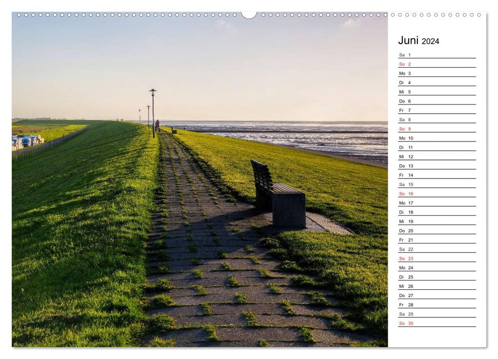 Neuharlingersiel - Ostfrieslands schönstes Hafenstädtchen (CALVENDO Premium Wandkalender 2024)