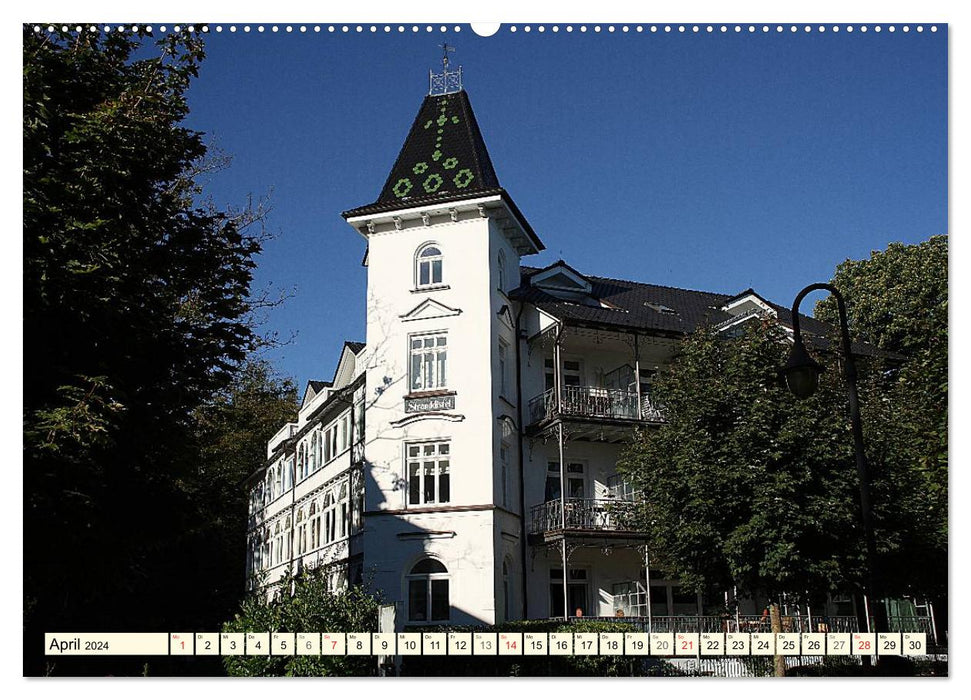 Historische Bäderarchitektur Rügen (CALVENDO Wandkalender 2024)