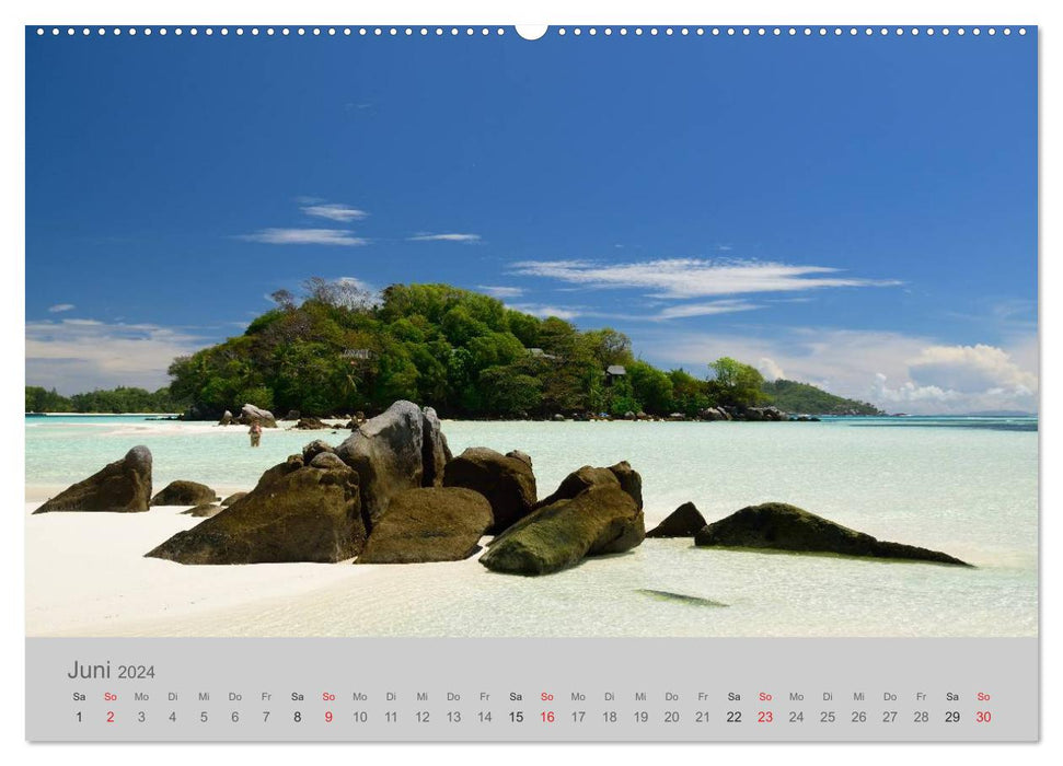 Lichtblicke - Seychellen (CALVENDO Premium Wandkalender 2024)