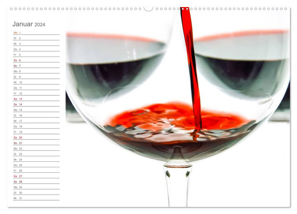 Wine (CALVENDO wall calendar 2024) 