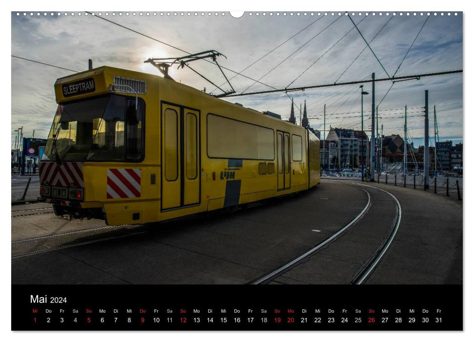 Kusttram Belgien (CALVENDO Wandkalender 2024)