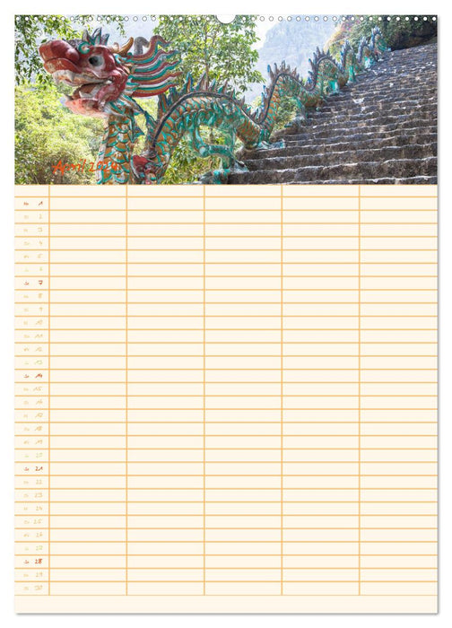 EXOTISCHES SÜDOSTASIEN - Familienplaner 2024 (CALVENDO Premium Wandkalender 2024)