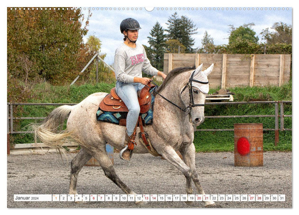 Equitation de Travail (Calendrier mural CALVENDO 2024) 