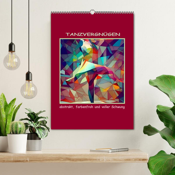 Dancing fun, abstract, colorful and full of swing (CALVENDO wall calendar 2024) 