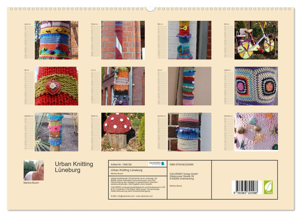 Urban Knitting Lüneburg (CALVENDO Premium Wandkalender 2024)