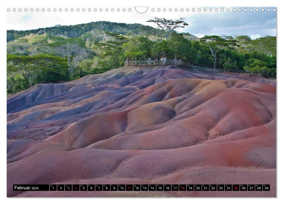 Maurice - île de rêve dans l'océan Indien (calendrier mural CALVENDO 2024) 