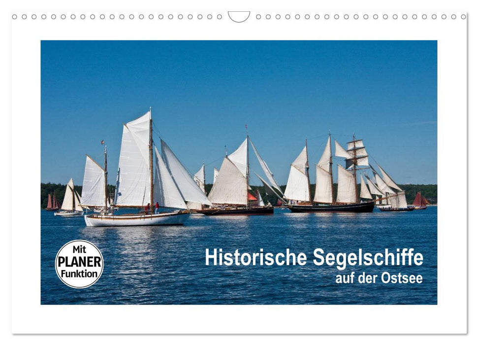 Voiliers historiques sur la mer Baltique (calendrier mural CALVENDO 2024) 