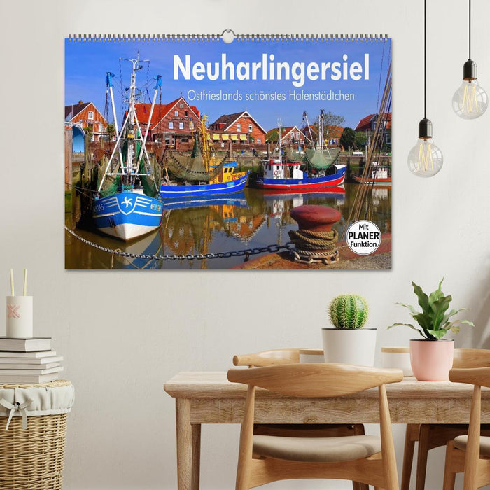 Neuharlingersiel - la plus belle ville portuaire de Frise orientale (calendrier mural CALVENDO 2024) 