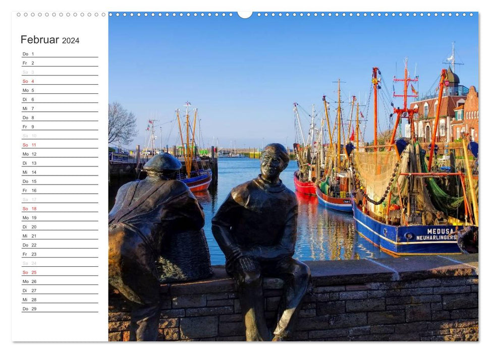 East Frisia - between mudflats and moor (CALVENDO wall calendar 2024) 